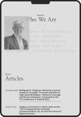 Brown Bag Lunch Group – Website-Screenshot eines Tablet-Geräts