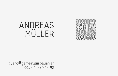 Müller & Fuchs Architekten Ziviltechniker OG – Visitenkarte der Gesellschafter